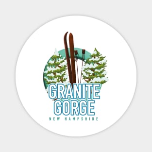 Granite Gorge new hampshire ski logo Magnet